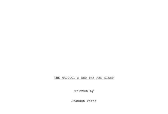 proofread or edit your script